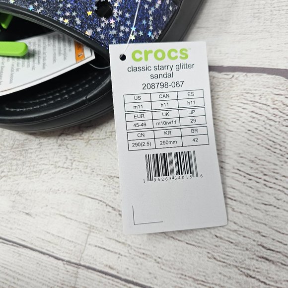 NWT Crocs Unisex-Adult Classic Seasonal Graphic Sandal Clog‎ Men's 11 - Picture 9 of 9